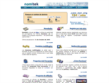 Tablet Screenshot of nomitek.com